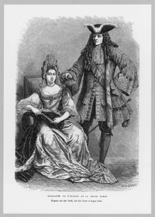 Framed Print : William Iii / Mary / Voort Framed Print : William Iii / Mary / Voort