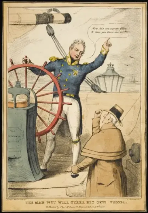 Framed Print : William IV at Wheel / 1830 Framed Print : William IV at Wheel / 1830
