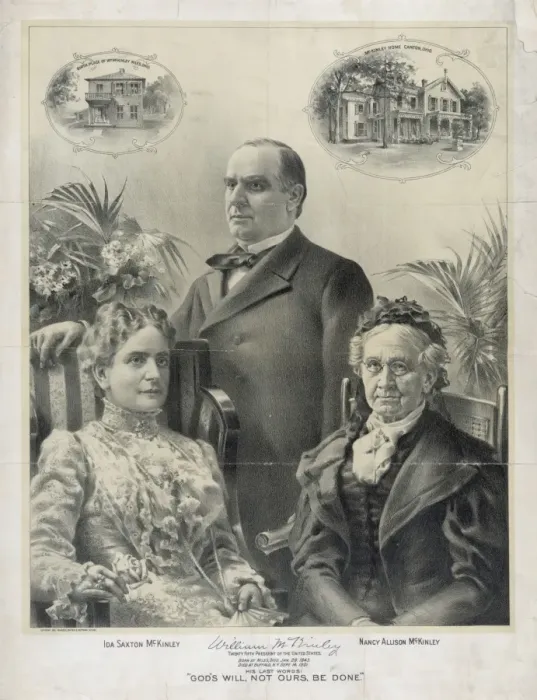 Framed Print : William McKinley and family