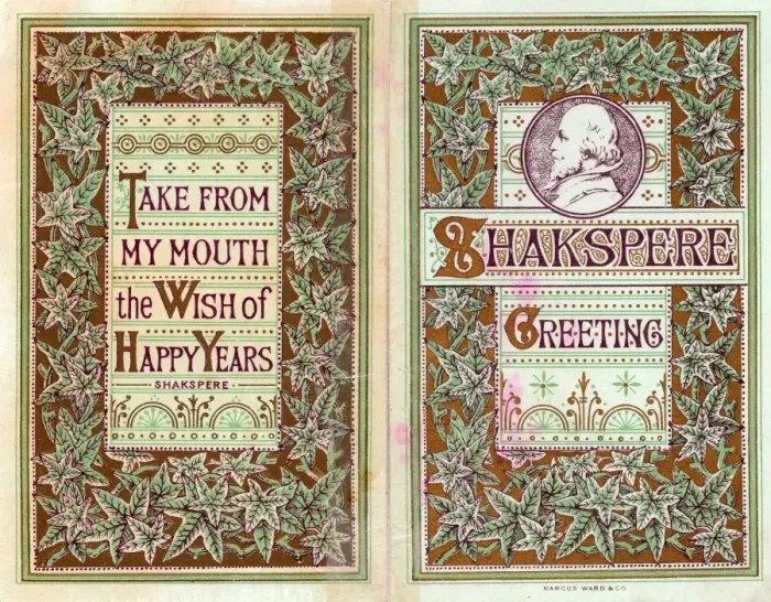 Framed Print : William Shakespeare on a greetings card Framed Print : William Shakespeare on a greetings card