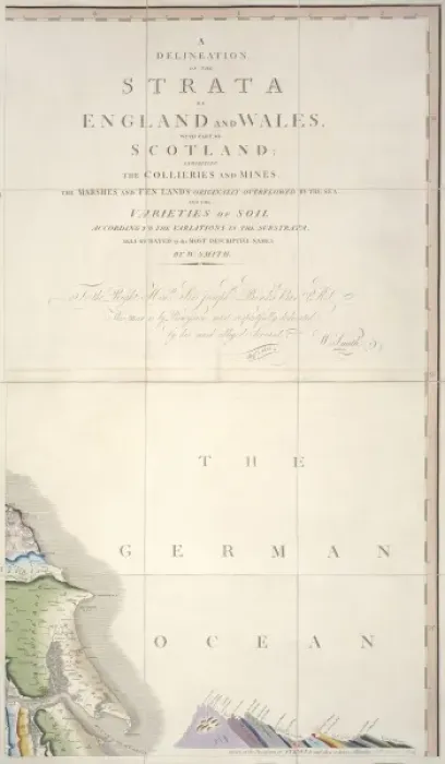 Framed Print : William Smiths Geological Map Framed Print : William Smiths Geological Map
