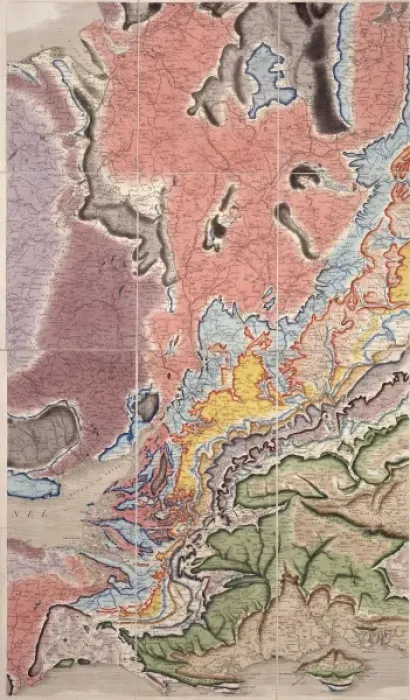 Framed Print : William Smiths Geological Map Framed Print : William Smiths Geological Map