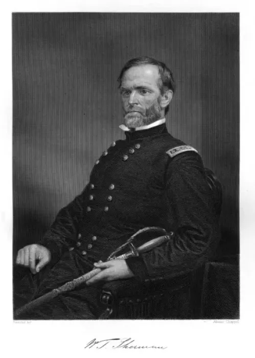 Framed Print : William Tecum. Sherman Framed Print : William Tecum. Sherman