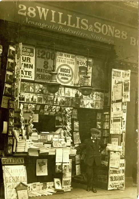 Framed Print : Willis & Son newsagents, Lime Street, East London Framed Print : Willis & Son newsagents, Lime Street, East London