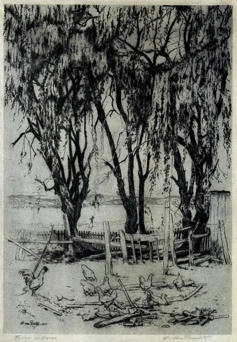Framed Print : Three Willows Framed Print : Three Willows