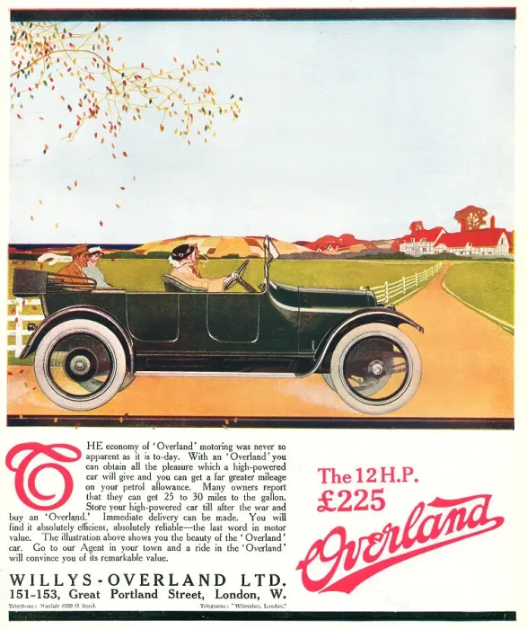 Framed Print : Willys Overland Advertisement Framed Print : Willys Overland Advertisement