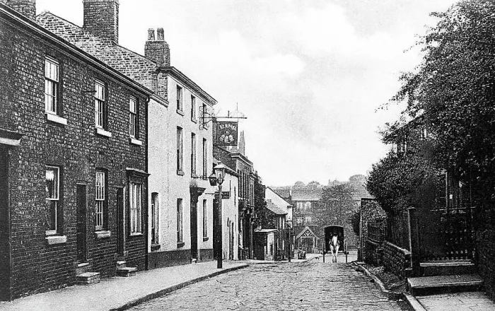 Framed Print : Wilmslow Church Street early 1900s Framed Print : Wilmslow Church Street early 1900s