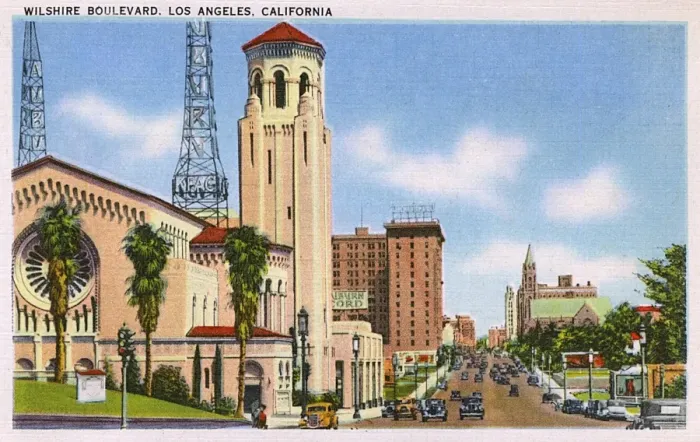 Framed Print : Wilshire Boulevard, Los Angeles, California, USA Framed Print : Wilshire Boulevard, Los Angeles, California, USA