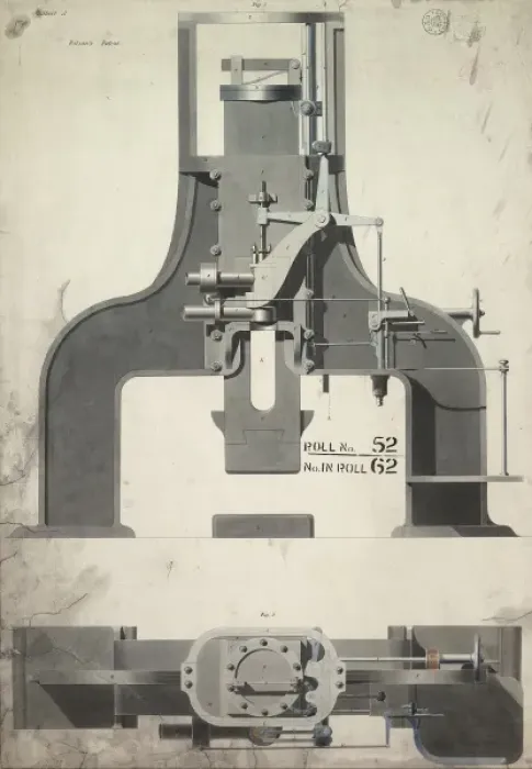 Framed Print : Wilsons patent no 11, 767 steam hammer Framed Print : Wilsons patent no 11, 767 steam hammer