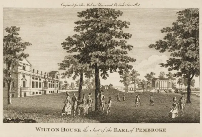 Framed Print : Wilton House / Wilts / 1779 Framed Print : Wilton House / Wilts / 1779