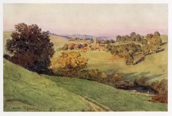 Framed Print : Wiltshire scenery: Bathford, distant view Date: 1906