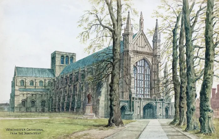 Framed Print : Winchester Cathedral, Winchester, Hampshire Framed Print : Winchester Cathedral, Winchester, Hampshire