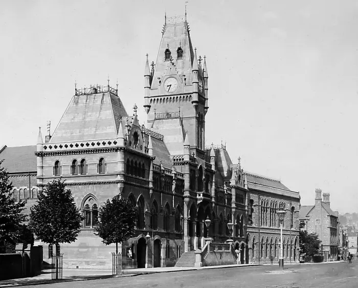 Framed Print : Winchester Guildhall, Victorian period Framed Print : Winchester Guildhall, Victorian period