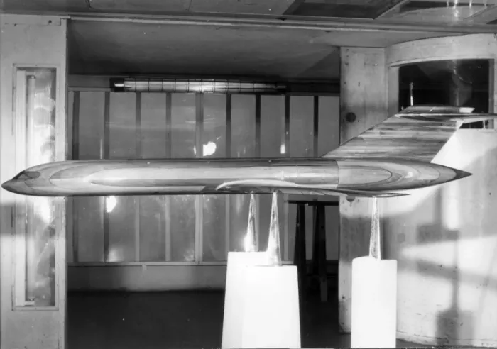 Framed Print : Wind-tunnel model of Nord N600 Framed Print : Wind-tunnel model of Nord N600