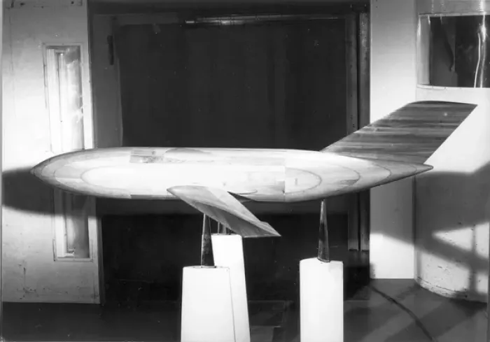 Framed Print : Wind-tunnel model of Nord N600 Framed Print : Wind-tunnel model of Nord N600