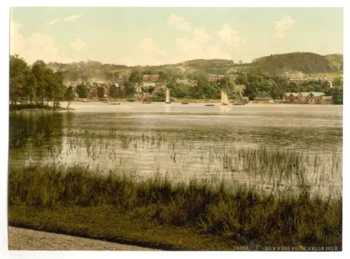 Framed Print : Windermere, Bowness, from Bellisle, Lake District, England Framed Print : Windermere, Bowness, from Bellisle, Lake District, England