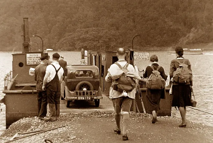 Framed Print : Windermere Ferry probably 1940s Framed Print : Windermere Ferry probably 1940s
