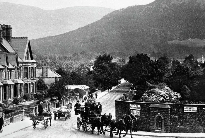 Framed Print : Windermere Latrigg and Station Road Victorian period Framed Print : Windermere Latrigg and Station Road Victorian period