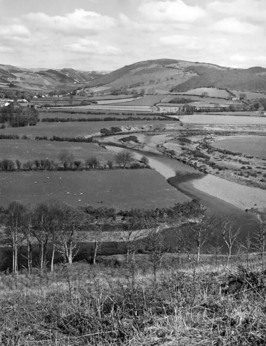 Framed Print : The winding course of the River Rheidol in the Rheidol Valley, near Capel Bangor Framed Print : The winding course of the River Rheidol in the Rheidol Valley, near Capel Bangor