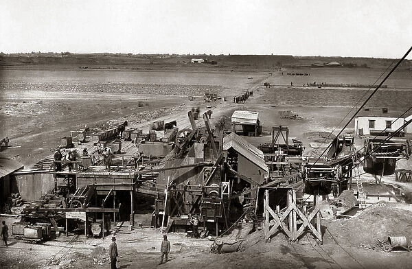 Winding gear, Kimberley Mine, South Africa, circa 1888studio