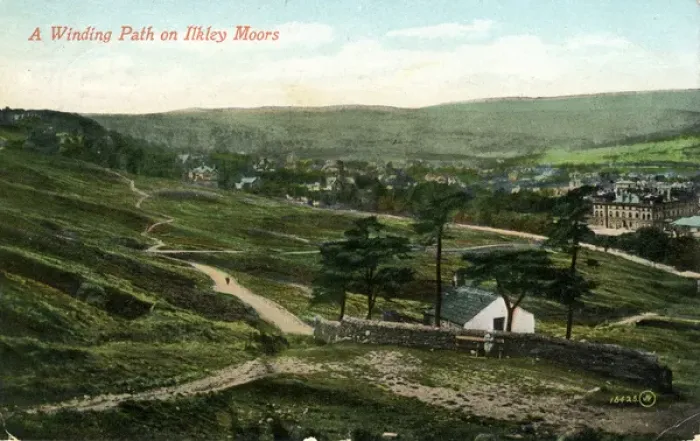 Framed Print : Winding Path, Ilkley Moors, Ilkley, Yorkshire Framed Print : Winding Path, Ilkley Moors, Ilkley, Yorkshire