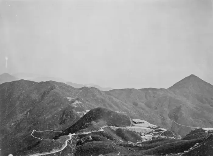 Framed Print : Winding road towards a peak, c. 1870 Framed Print : Winding road towards a peak, c. 1870