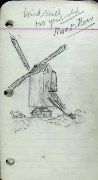 Framed Print : Windmill - 100 years old, Mont Noir Framed Print : Windmill - 100 years old, Mont Noir