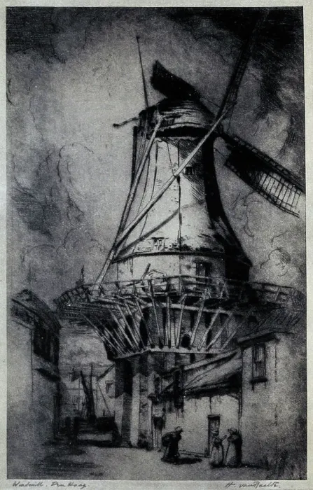 Framed Print : Windmill, Der Haag Framed Print : Windmill, Der Haag