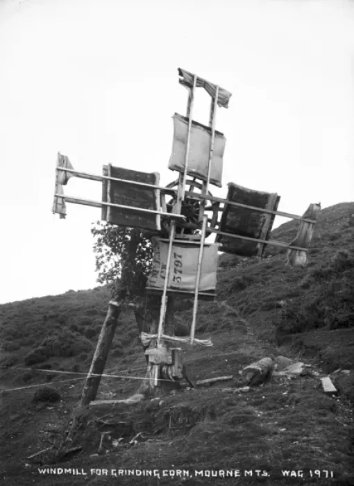 Framed Print : Windmill for Grinding Corn, Mourne Mts Framed Print : Windmill for Grinding Corn, Mourne Mts
