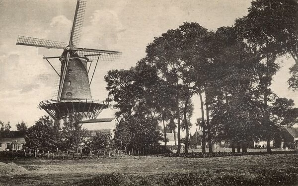 Windmill with platform, Sluis, Netherlands