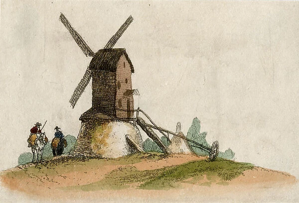 WINDMILL AND RIDERS