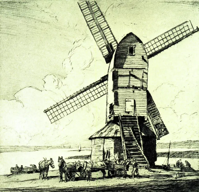 Framed Print : Windmill, Walton, Essex Framed Print : Windmill, Walton, Essex