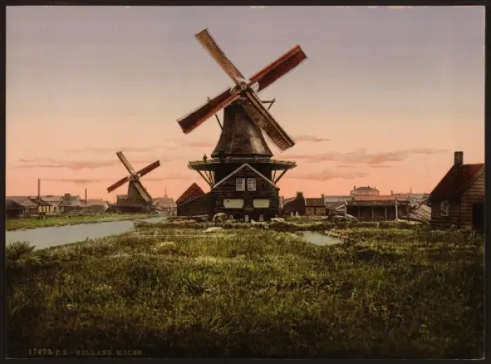 Framed Print : Two windmills, Holland Framed Print : Two windmills, Holland