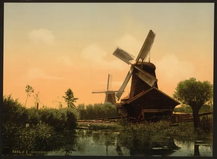Framed Print : Windmills on the Noordendijk, Dordrecht, Holland Framed Print : Windmills on the Noordendijk, Dordrecht, Holland