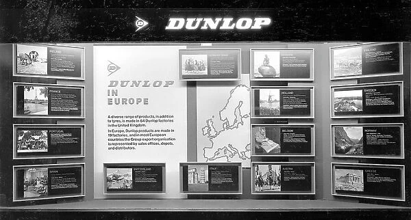 Window display for Dunlop's Dunlop in Europe