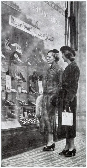 Framed Print : Window Shopping 1936 Framed Print : Window Shopping 1936