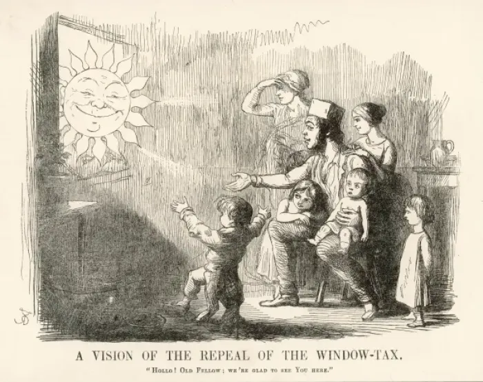 Framed Print : Window Tax Repeal / 1850 Framed Print : Window Tax Repeal / 1850