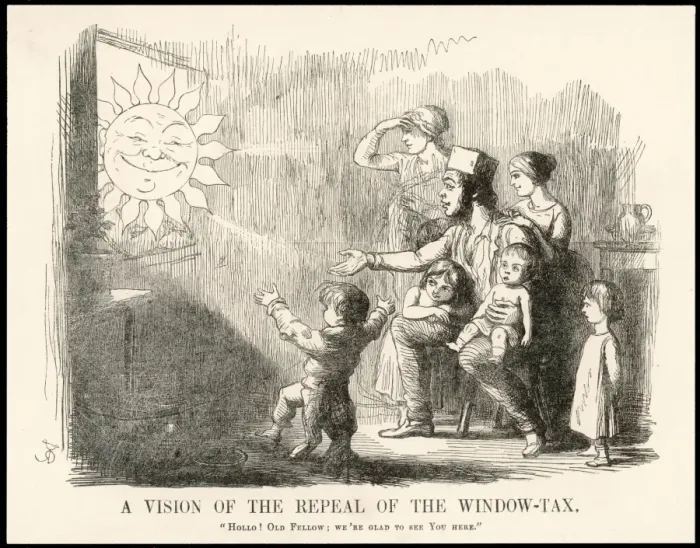 Framed Print : Window Tax Repeal / 1850 Framed Print : Window Tax Repeal / 1850