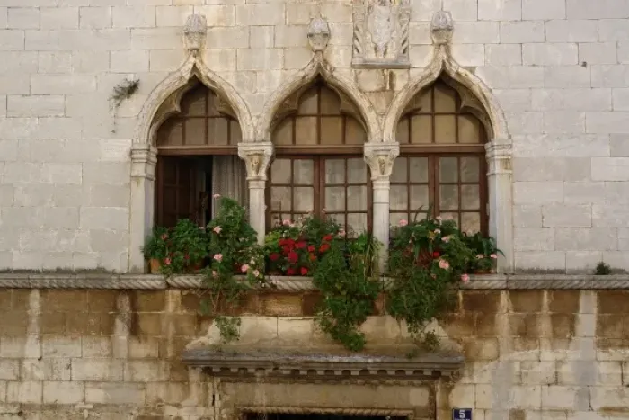 Framed Print : Windows in Porec, Croatia Framed Print : Windows in Porec, Croatia