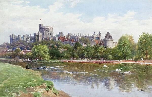 Windsor Castle from the River Thames, Berkshire