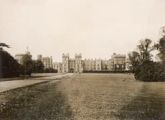 Framed Print : Windsor Castle at the time of Edward VIIs funeral Framed Print : Windsor Castle at the time of Edward VIIs funeral