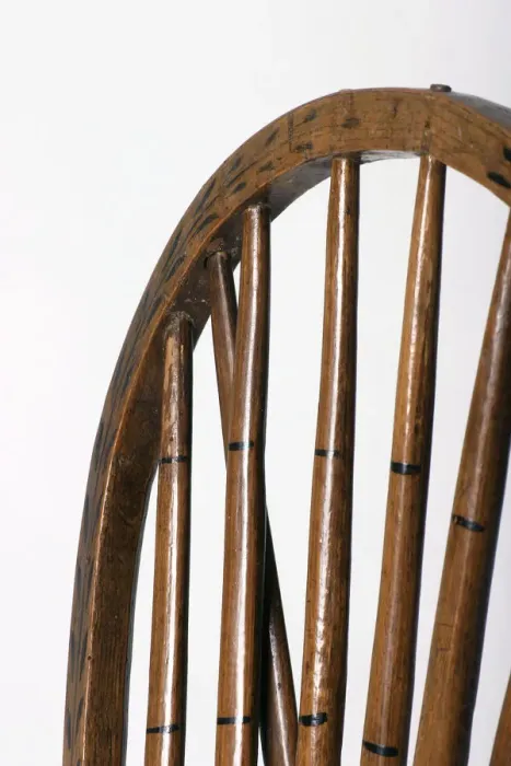 Framed Print : Windsor side chair with hoop back, detail Framed Print : Windsor side chair with hoop back, detail