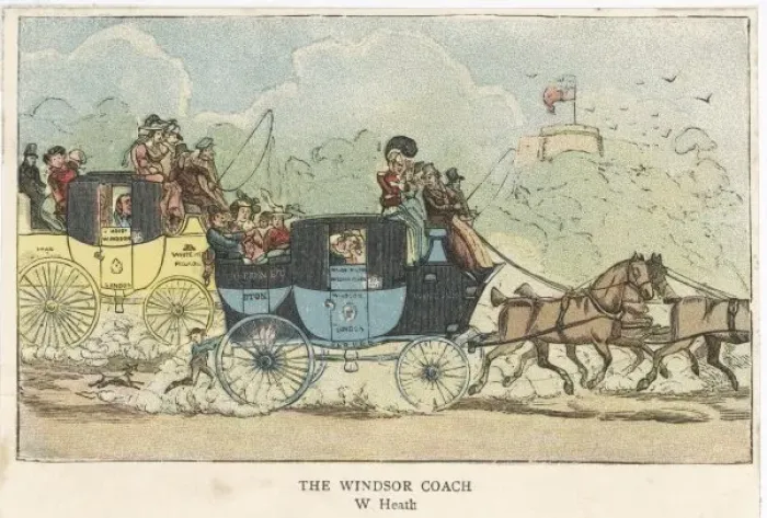 Framed Print : The Windsor Coach C1820