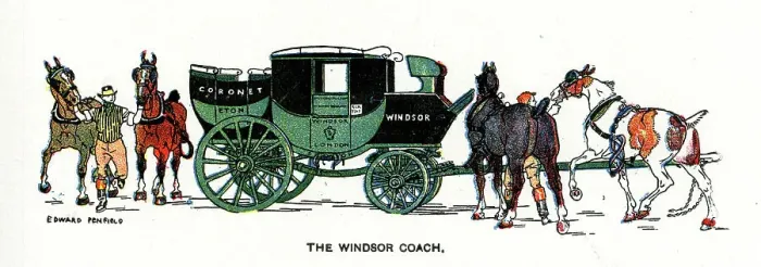 Framed Print : The Windsor Coach by Edward Penfield Framed Print : The Windsor Coach by Edward Penfield