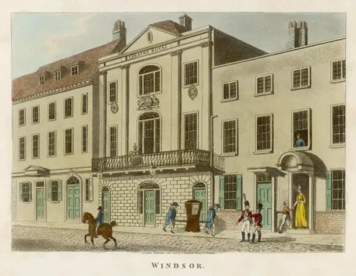 Framed Print : Windsor Theatre 1805 Framed Print : Windsor Theatre 1805
