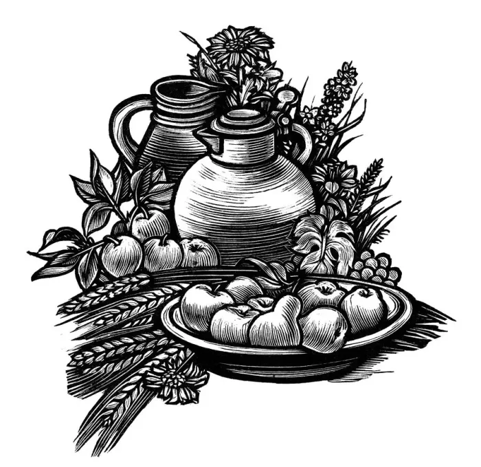Framed Print : Wine and fruit Framed Print : Wine and fruit