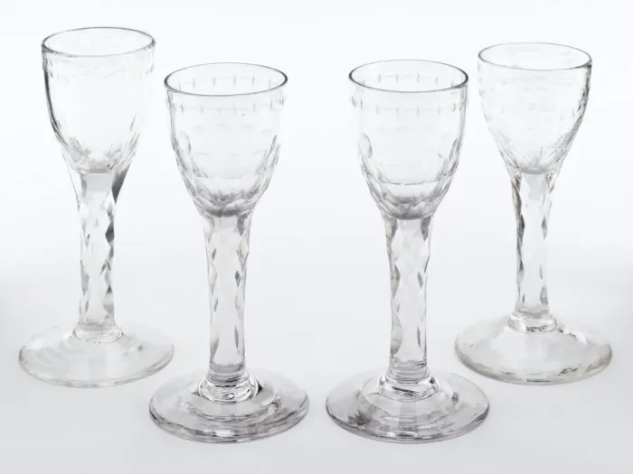 Framed Print : Four wine glasses Framed Print : Four wine glasses