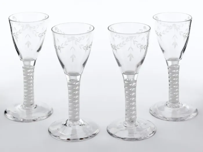 Framed Print : Four wine glasses Framed Print : Four wine glasses