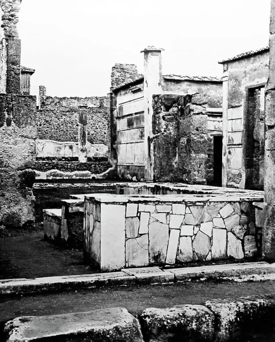 Framed Print : Wine shop and House of Sallust, Pompeii, Italy Framed Print : Wine shop and House of Sallust, Pompeii, Italy