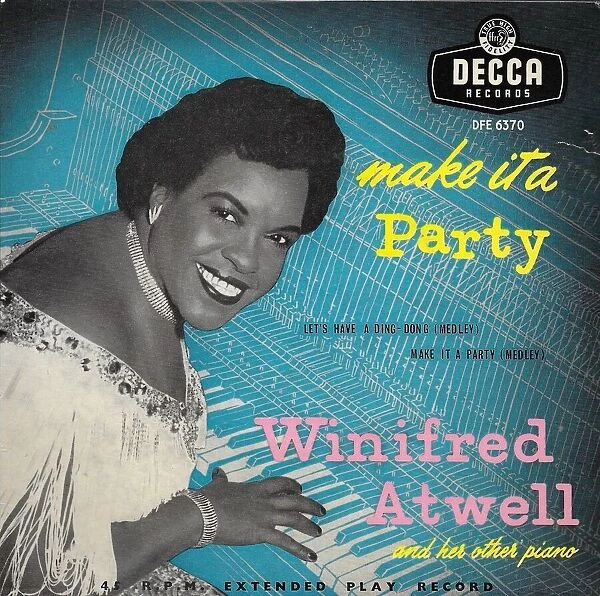 Winifred Atwell on the cover of her recording of Make it a P